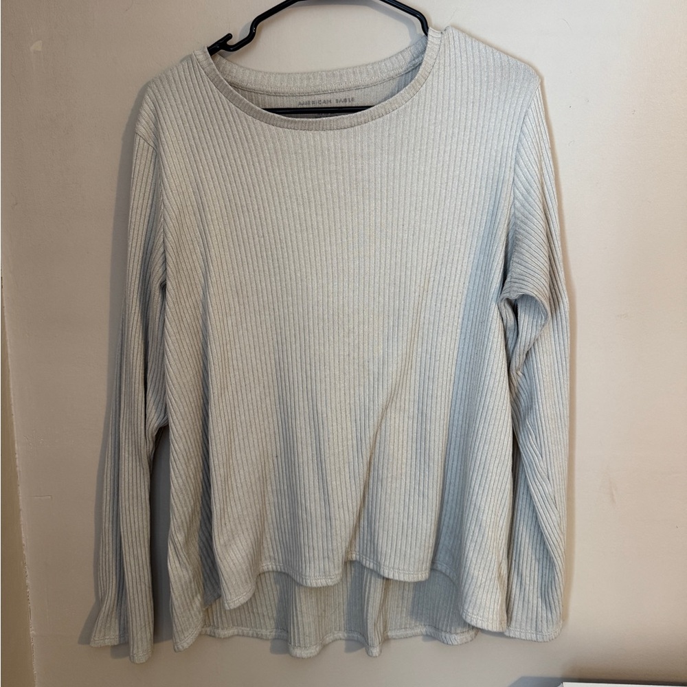 American Eagle Outfitters Ribbed Long Sleeve Top